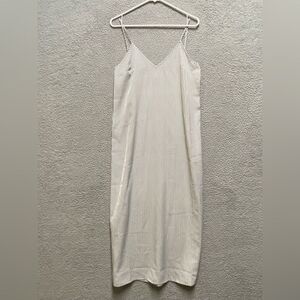 A New Day  Slip Dress White/Gray  Striped Size Small New(other)